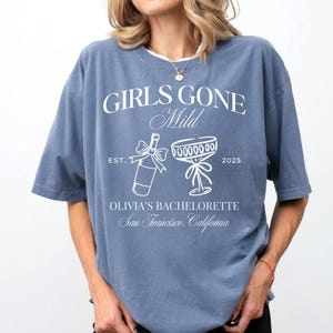 Girls Gone Mild Bachelorette party shirts, Spa Bachelorette, Personalized Bachelorette Movie Night Shirt, Bach Bridesmaids gifts