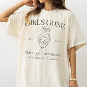 Girls Gone Mild Bachelorette party shirts, Spa Bachelorette, Personalized Bachelorette Movie Night Shirt, Bach Bridesmaids gifts