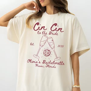 Custom Italian Bachelorette Shirts, Bridal Shower Shirt, Personalized Martini Matching Bach Party, Bridesmaids T-shirts, Bachelorette Party