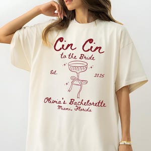 Custom Italian Bachelorette Shirts, Bridal Shower Shirt, Personalized Martini Matching Bach Party, Bridesmaids T-shirts, Bachelorette Party