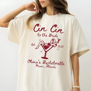 Custom Italian Bachelorette Shirts, Bridal Shower Shirt, Personalized Martini Matching Bach Party, Bridesmaids T-shirts, Bachelorette Party