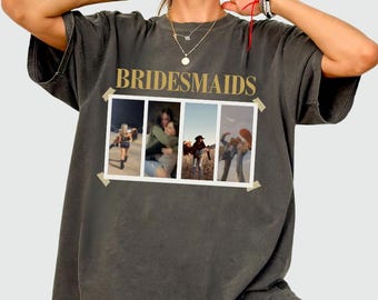 Custom Bachelorette Shirts, Personalized Photo Bridesmaid Shirt, Comfort Colors, Bridesmaid Proposal Shirt, Bridal Shower Gift, Party Tee