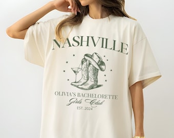 Custom Nashville Bachelorette Shirts, Social Club Shirt, Personalized Girls Trip Shirt, Nashville Bach Party, Custom Location, Cocktail Club
