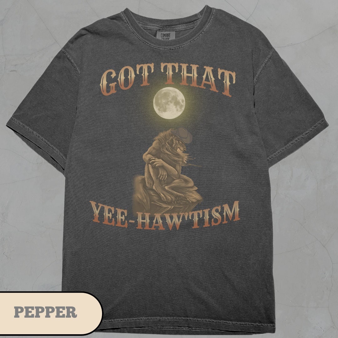 Funny Wolf Shirt, Funny Autism T-shirt, Alpha Male Wolf Meme Tee