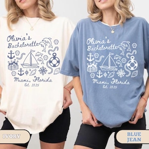 Last Sail Before the Veil Shirt, Cruise Bachelorette Party Shirt, Custom Boating Bach, Personalized Luxury Yacht Beach Bachelorette Shirts