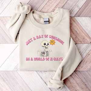 Radiology Sweatshirt, RAD Tech Skeleton Sweater, Nurse Appreciation Gift, Gift for Xray Tech, X-ray Technologist, RAD Tech Crewneck, MRITech