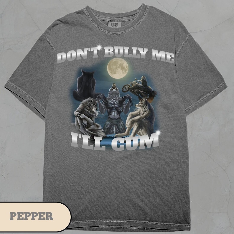 Funny Wolf Shirt, Literally Me, Vintage T-Shirt, Grunge Clothing Aesthetic, Alpha Male Wolf Meme Tee, Ironic Emo shirt, Retro Wolf Meme image 1