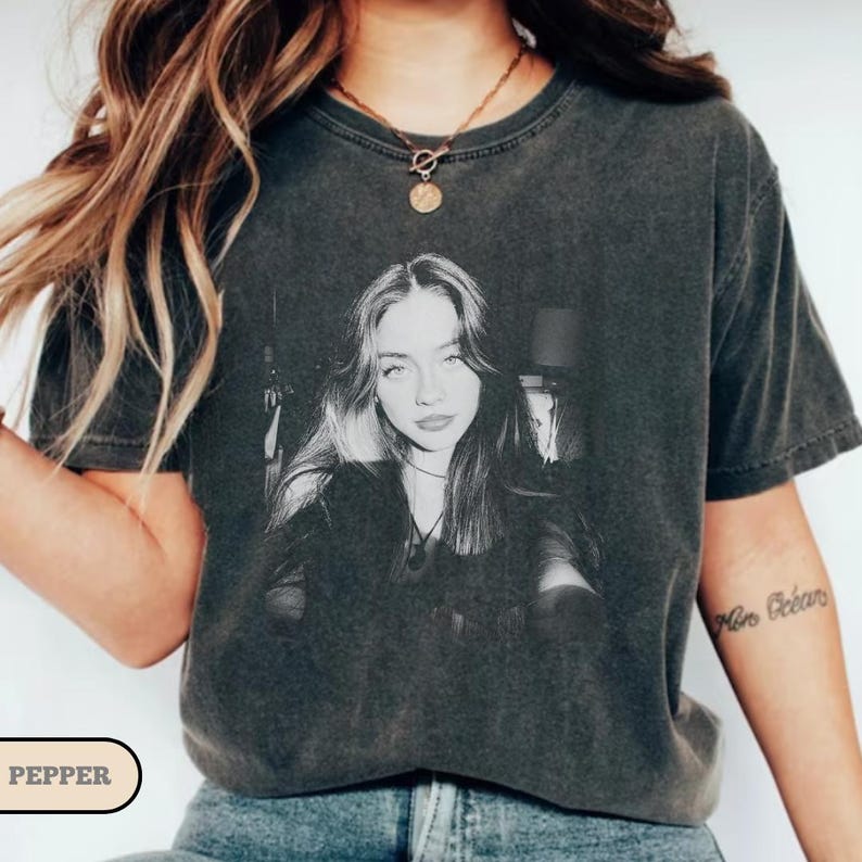 Personnalisez votre chemise avec photo Comfort Colors®, t-shirt avec photo personnalisé, petite amie ou petit ami, téléchargez votre propre image, cadeau photo personnalisé vintage image 2
