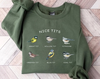 Sweat oiseau mésange, sweat amoureux des oiseaux, sweat ornithologie, sweat-shirt jeu de mots oiseau drôle, sweat mésange charbonnière, sweat mésange