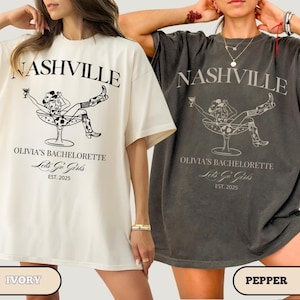Custom Nashville Bachelorette Shirts, Social Club Shirt, Personalized Girls Trip Shirt, Nashville Bach Party, Custom Location, Cocktail Club