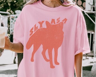 Retro Fox Graphic Comfort Colors® Tee – Edgy Grunge Unisex T-Shirt