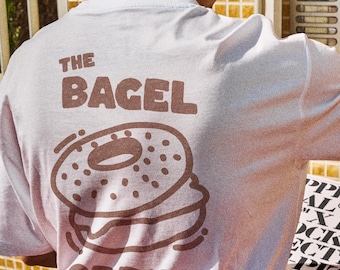 Bagel Crew Comfort Colors® T-shirt: Funny Foodie Graphic Tee - Etsy UK