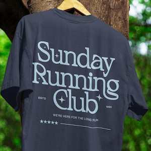 Sunday Running Club Shirt - Comfort Colors® Relaxed Fit Tee
