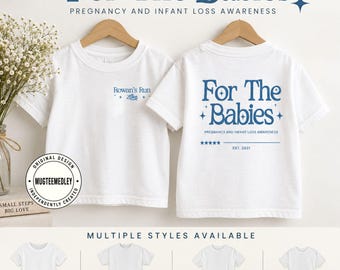Personlig t-shirt med förlust av spädbarn, minnesgåva för graviditetsförlust, personlig familjet-t-shirt, t-shirt med tryck på ryggen