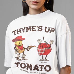 Western pastashirt Comfort Colors® handgetekende cartoon graphic T-shirt, retro jaren 90 foodie-shirt, uniseks vintage stijlcadeau voor pastaliefhebbers