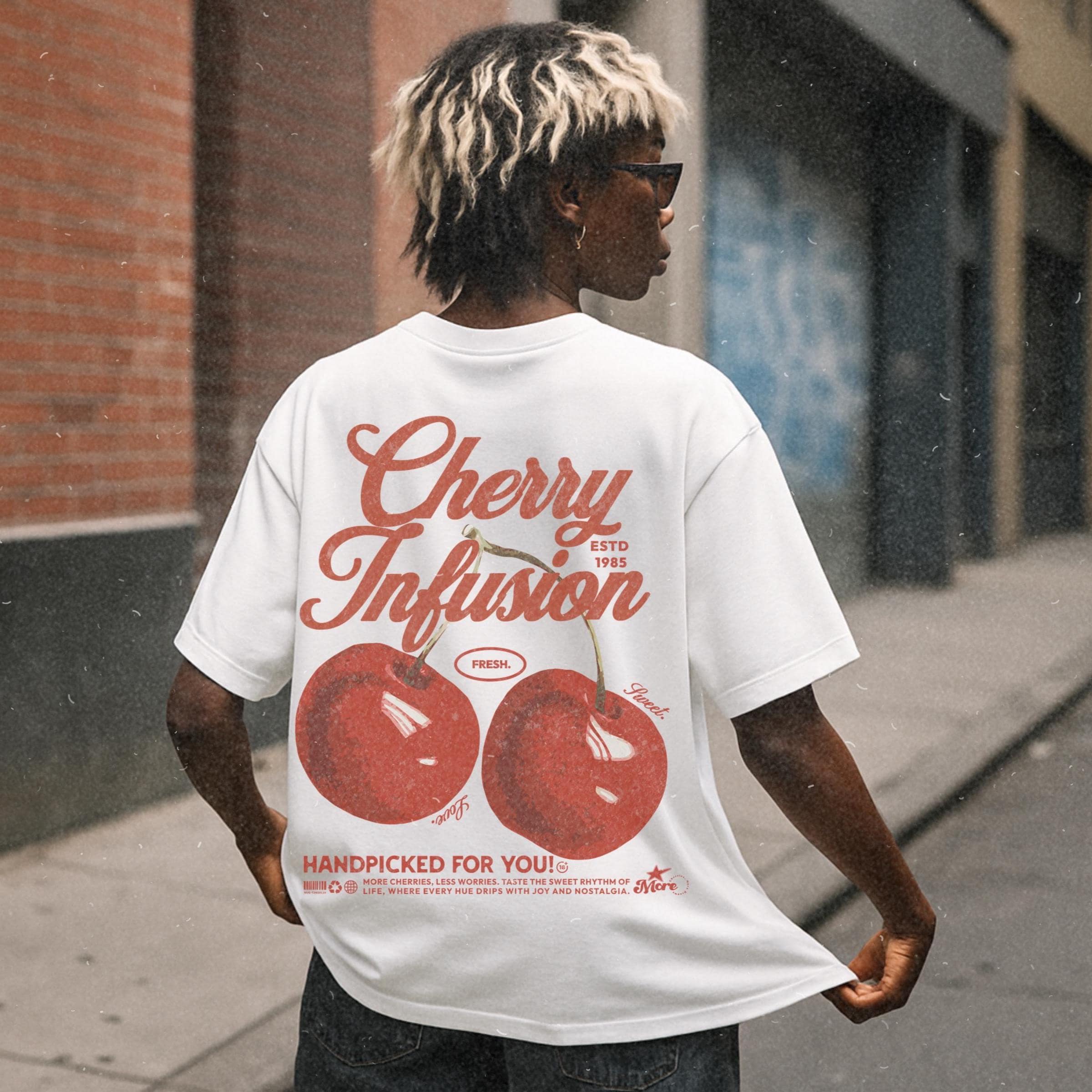 Cherry Comfort Colors® T-shirt: Retro 90s Oversized Unisex Tee - Etsy