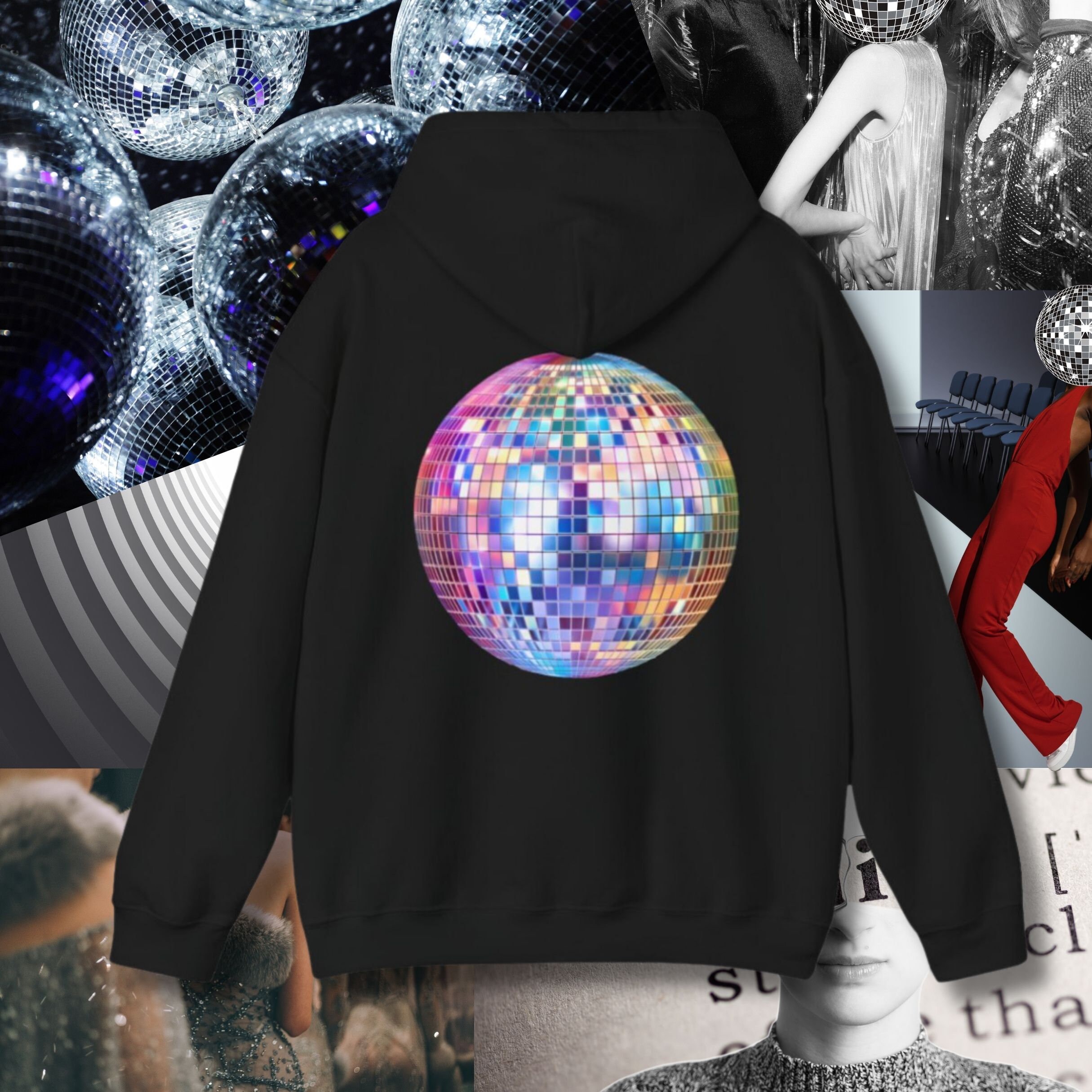 ODD STUDIO◆Fingers Crossed Embroidery Balloon Fit Hoodie rn-