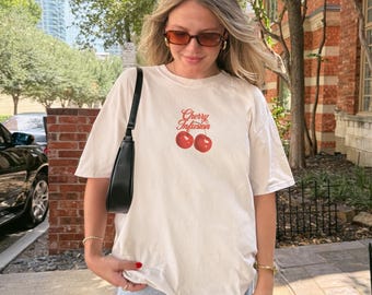 Cherry Comfort Colors® T-shirt, Retro 90s Oversized Unisex Tee - Etsy
