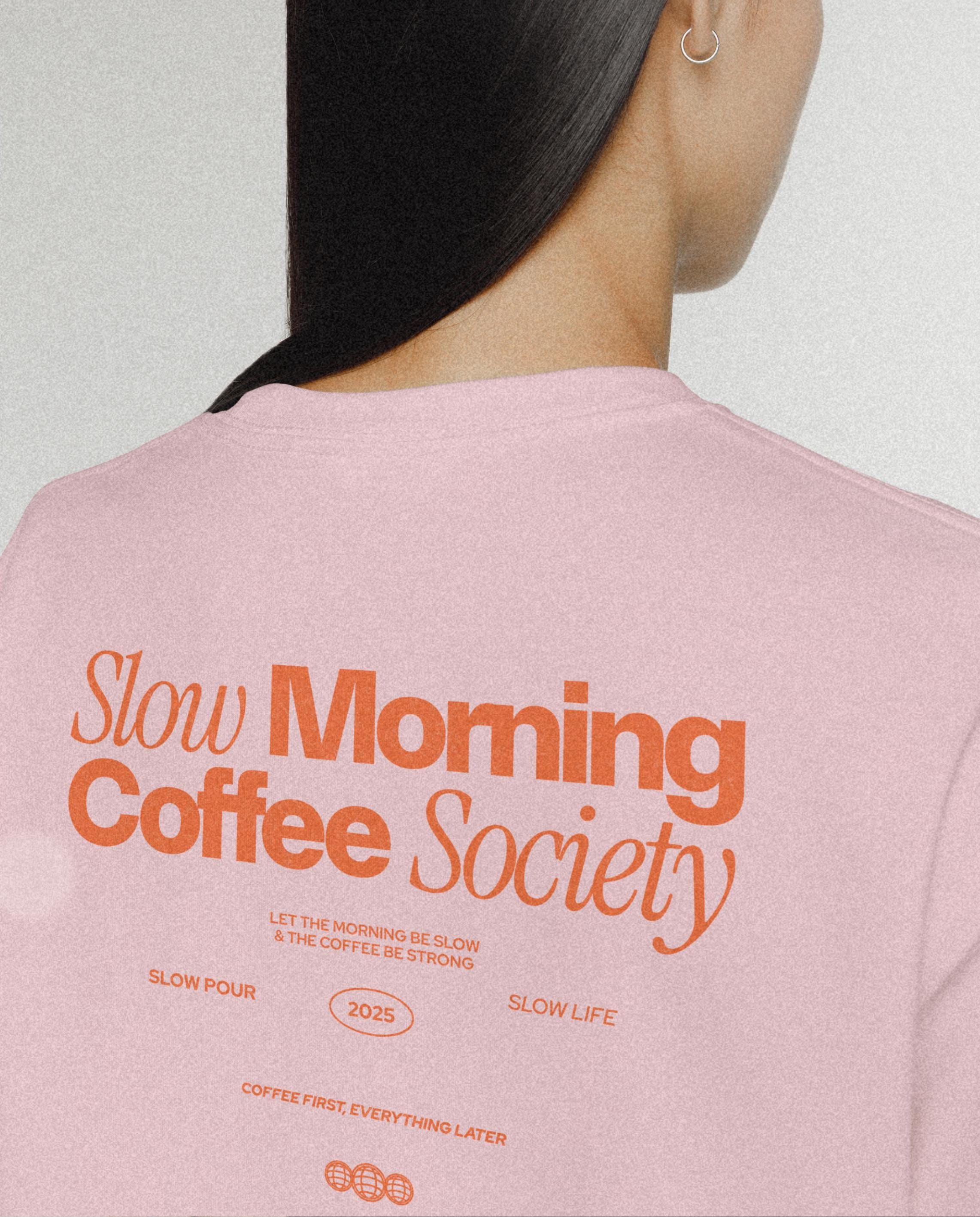Coffee T-Shirt, Slow Morning Comfort Colors® Unisex Garment-Dyed Tee, Relaxation Shirt, Cozy Lounge Wear, Gift for Coffee Lovers & Baristas