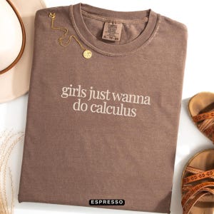 Comfort Colors® Women in Science Shirt: Funny Math Student Tee