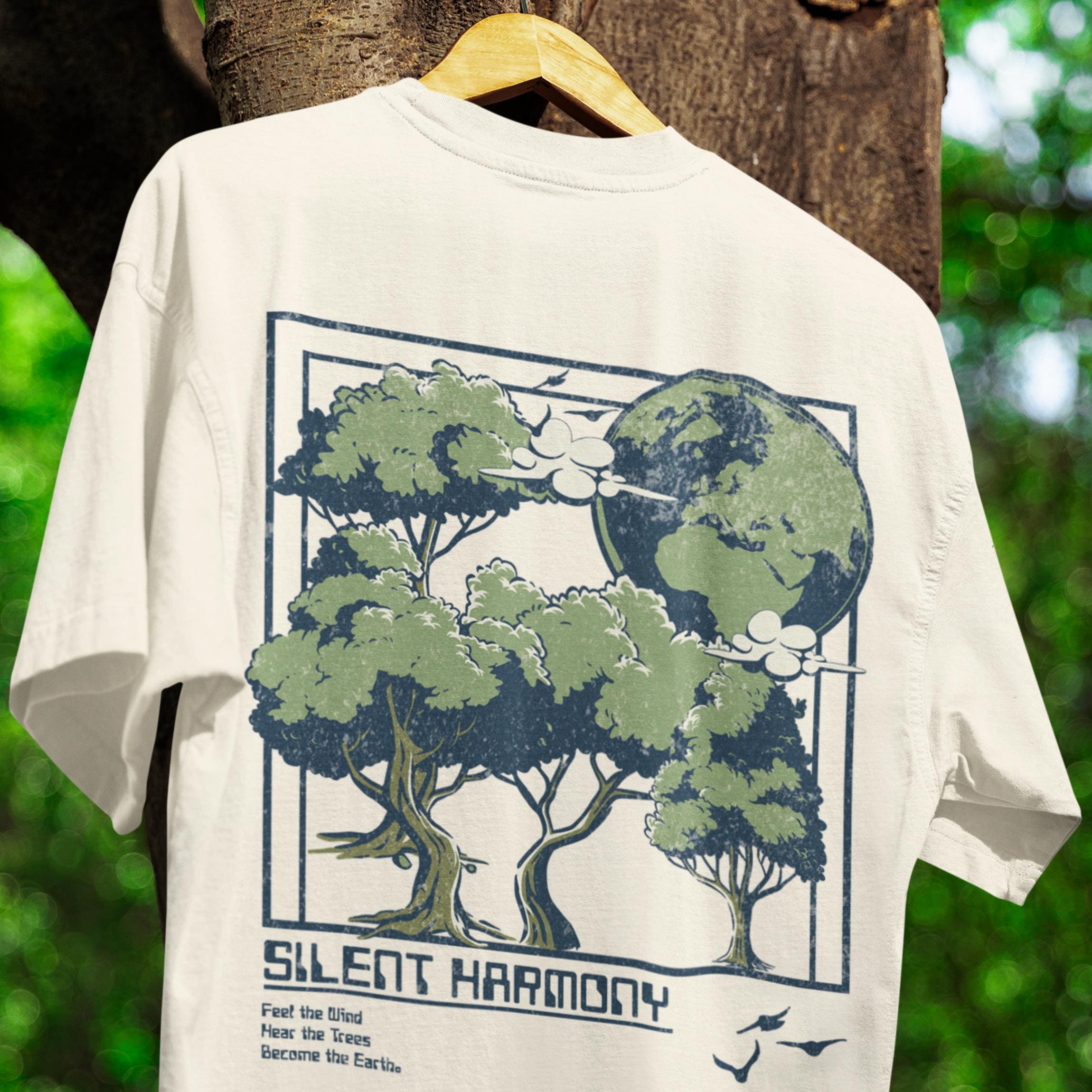 BECOME TREE Tシャツ XL Tree Shirt: Comfort Colors® Retro Nature Print Tee - Etsy