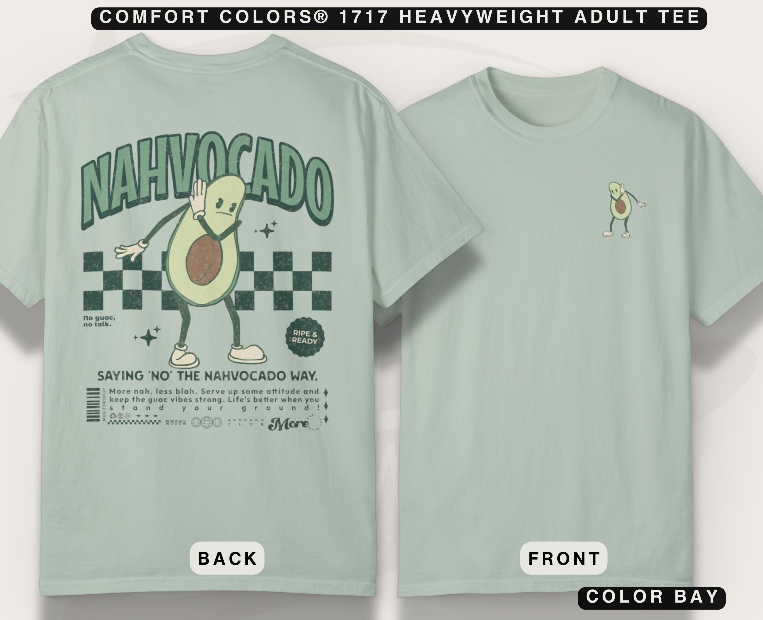 Funny Avocado Comfort Colors® T-shirt: Retro Foodie Tee - Etsy