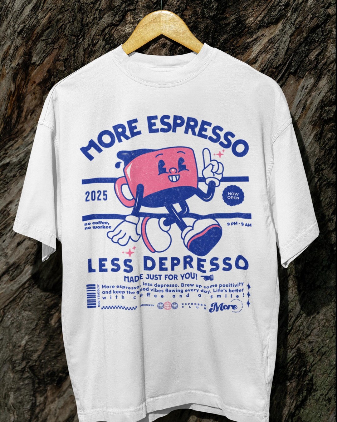 Espresso Depresso Comfort Colors® T-shirt: Retro Coffee Graphic - Etsy