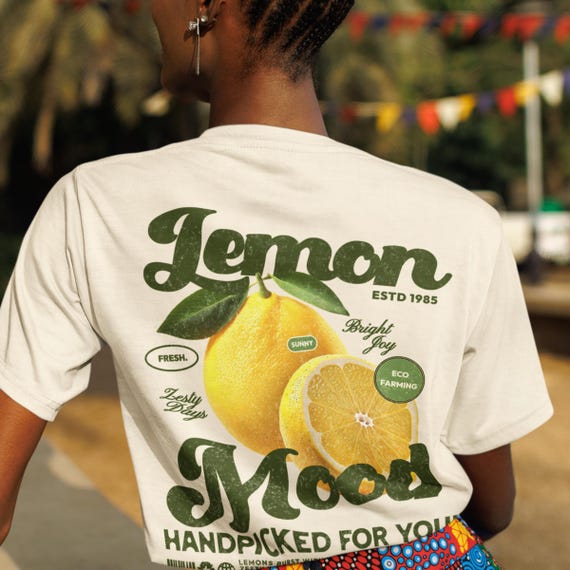 Lemon Graphic Tee Comfort Colors® Shirt Retro 90s Oversized Unisex