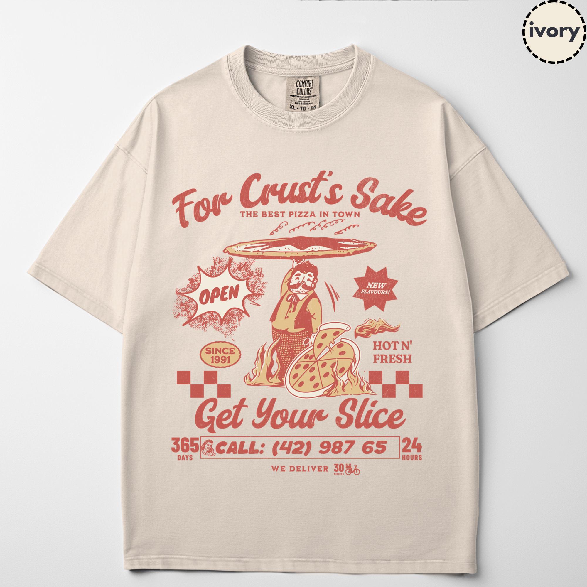 Retro Pizza Graphic Tee - Comfort Colors® Unisex Shirt - Etsy