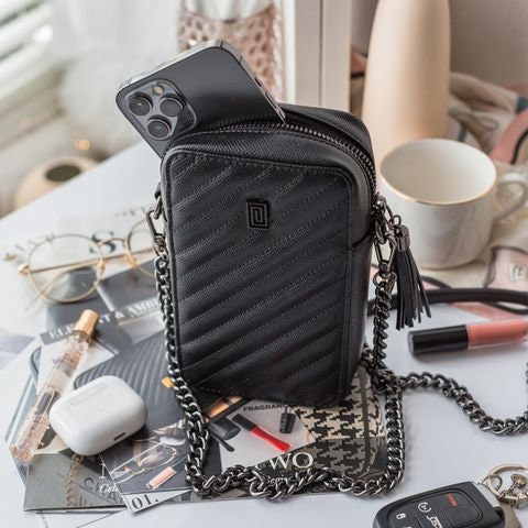 Black Noir Evolution Smart Bag - Crossbody Phone Purse