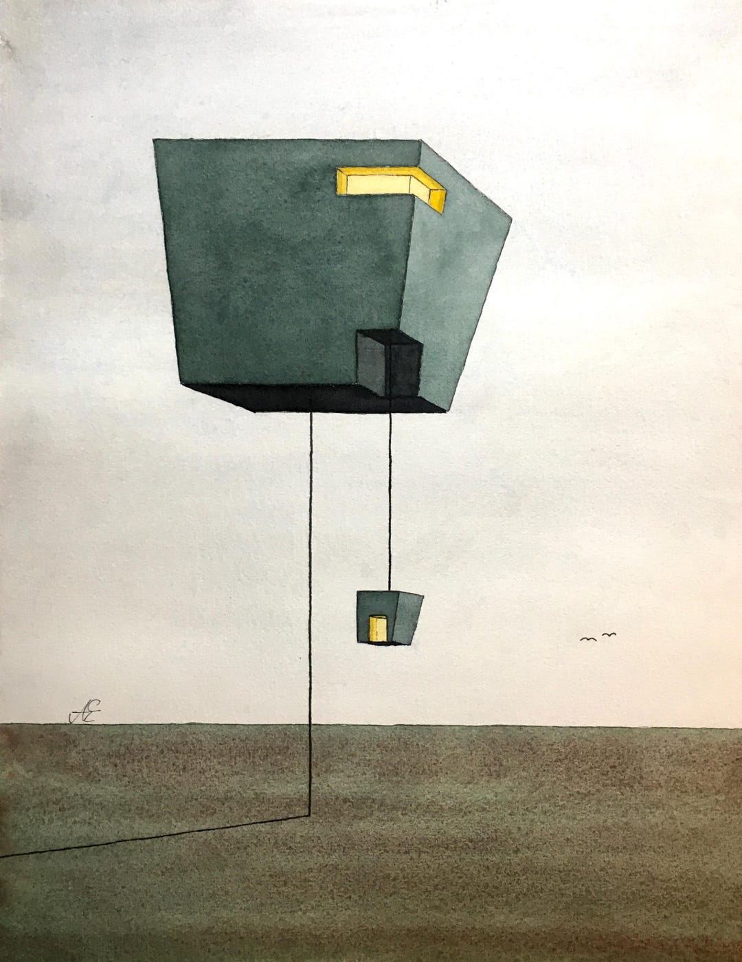 Baumhaus. Signiertes Original von Alexander Ehmann. - Etsy.de