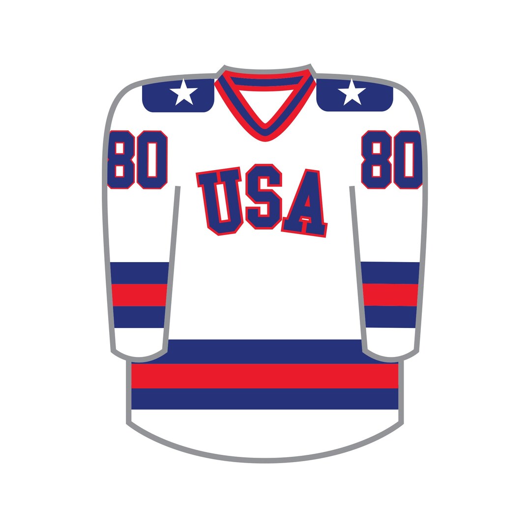 Miracle on Ice USA 1980 Hockey Team Official Jersey Sticker - Etsy