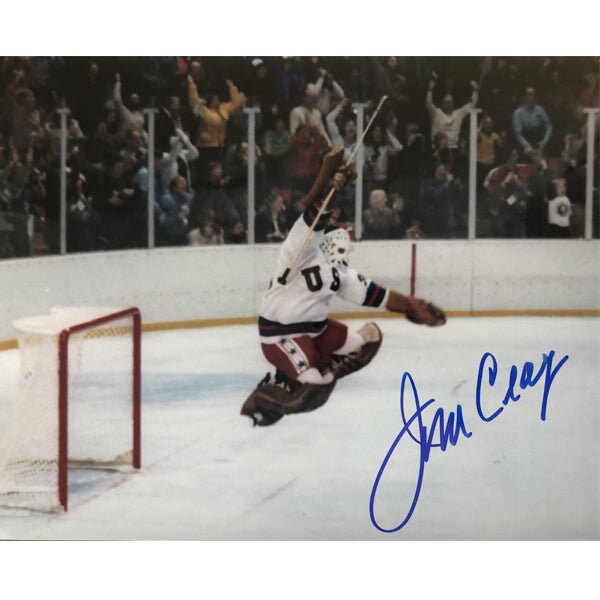 Jim Craig Autographed USA Hockey (White #30) Custom Stitched