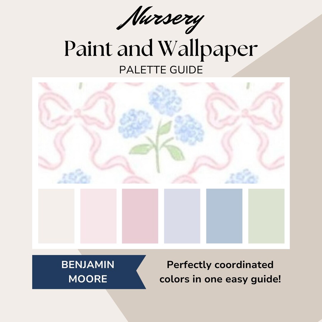 Nursery Color Palette & Interior Design Guide, Baby Room Wallpaper and ...