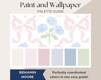 Nursery Color Palette & Interior Design Guide, Baby Room Wallpaper and Coordinating Paint Colors, Benjamin Moore
