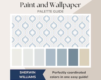 Sherwin Williams Blue Color Palette, Wallpaper and Paint Color Combo, Sherwin Williams Color Palette