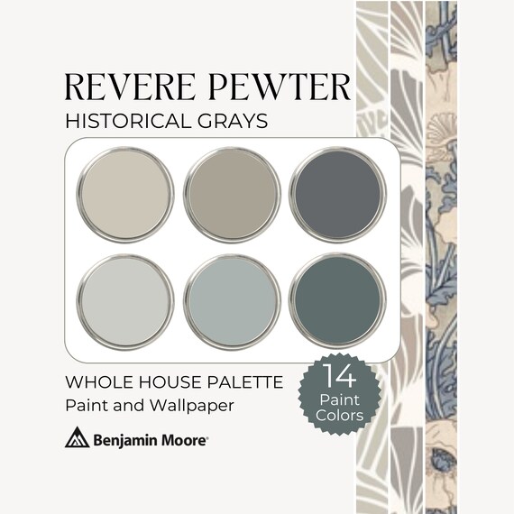 Revere Pewter Paint Palette Benjamin Moore Color Palette Ben Moore
