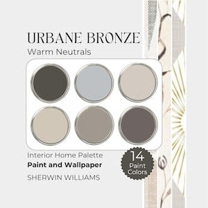Sherwin Williams Urbane Bronze, Wallpaper and Sherwin Williams Paint Color Combos, Warm Neutral Colors Paint for Walls, House Wallpaper