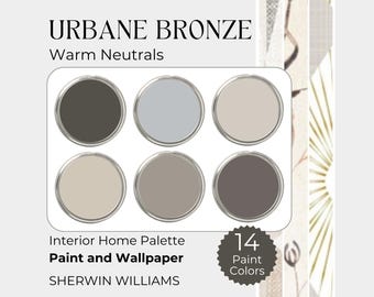 Sherwin Williams Urbane Bronze, Wallpaper and Sherwin Williams Paint Color Combos, Warm Neutral Colors Paint for Walls, House Wallpaper