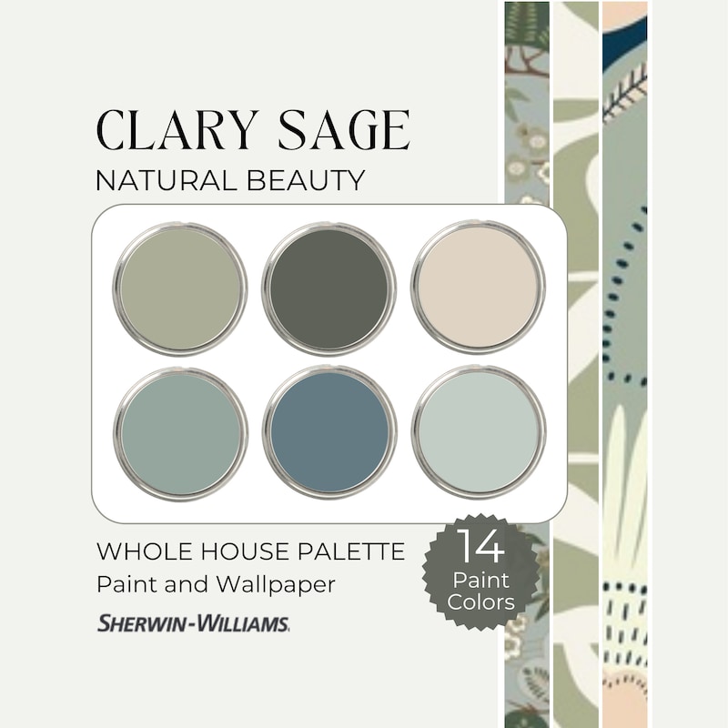 Blue and Sage Color Palette - Etsy
