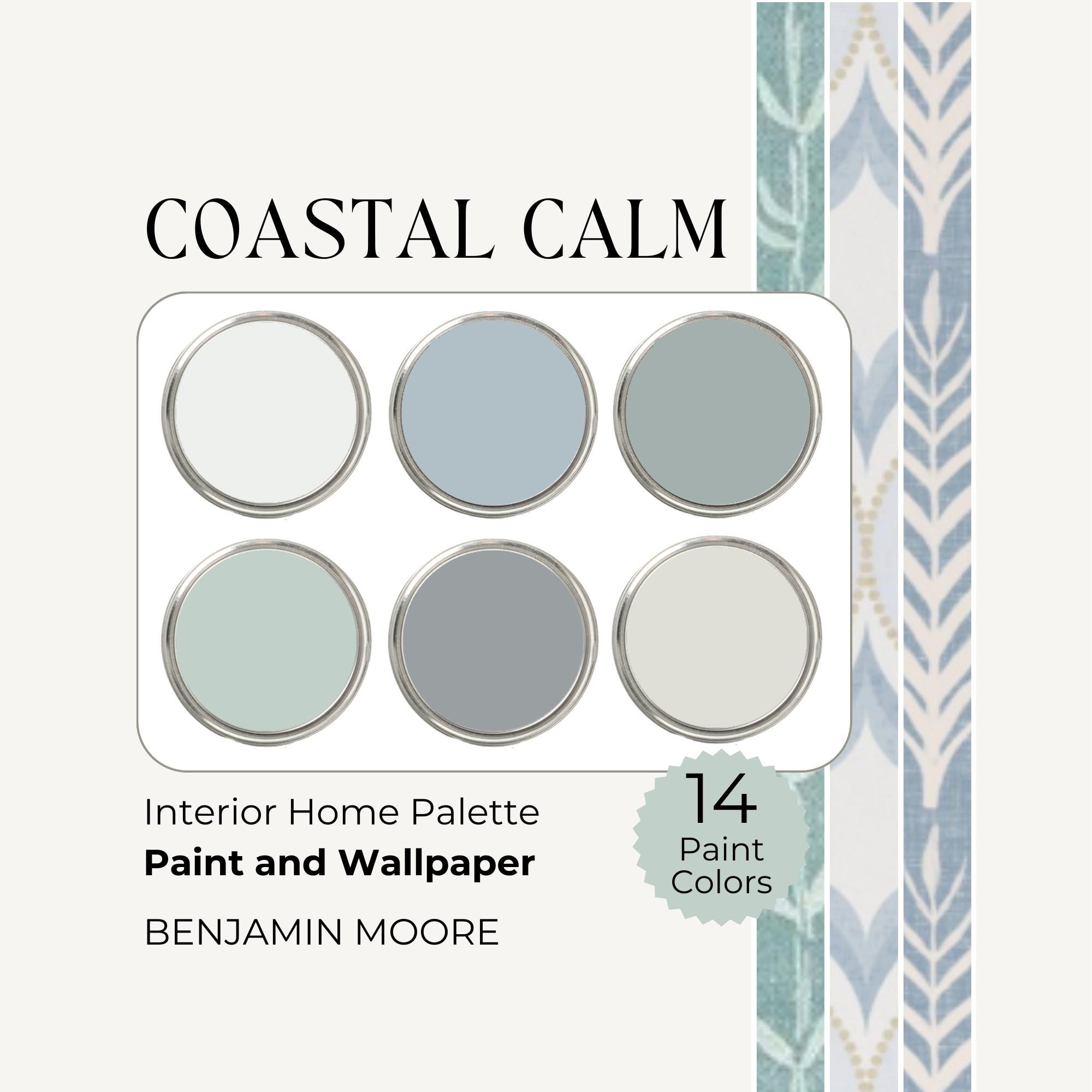 Coastal Paint Colors, Wallpaper Paint Combinations, Benjamin Moore ...