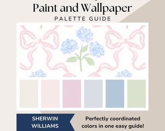 Nursery Color Palette & Interior Design Guide, Baby Room Wallpaper and Coordinating Paint Colors, Sherwin Williams