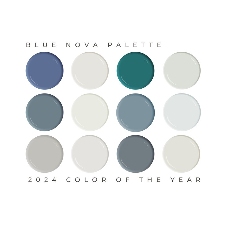 Blue Nova Palette Benjamin Moore Paint Palette 2024 Color of the Year