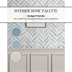 blue wallpaper and paint combination ideas