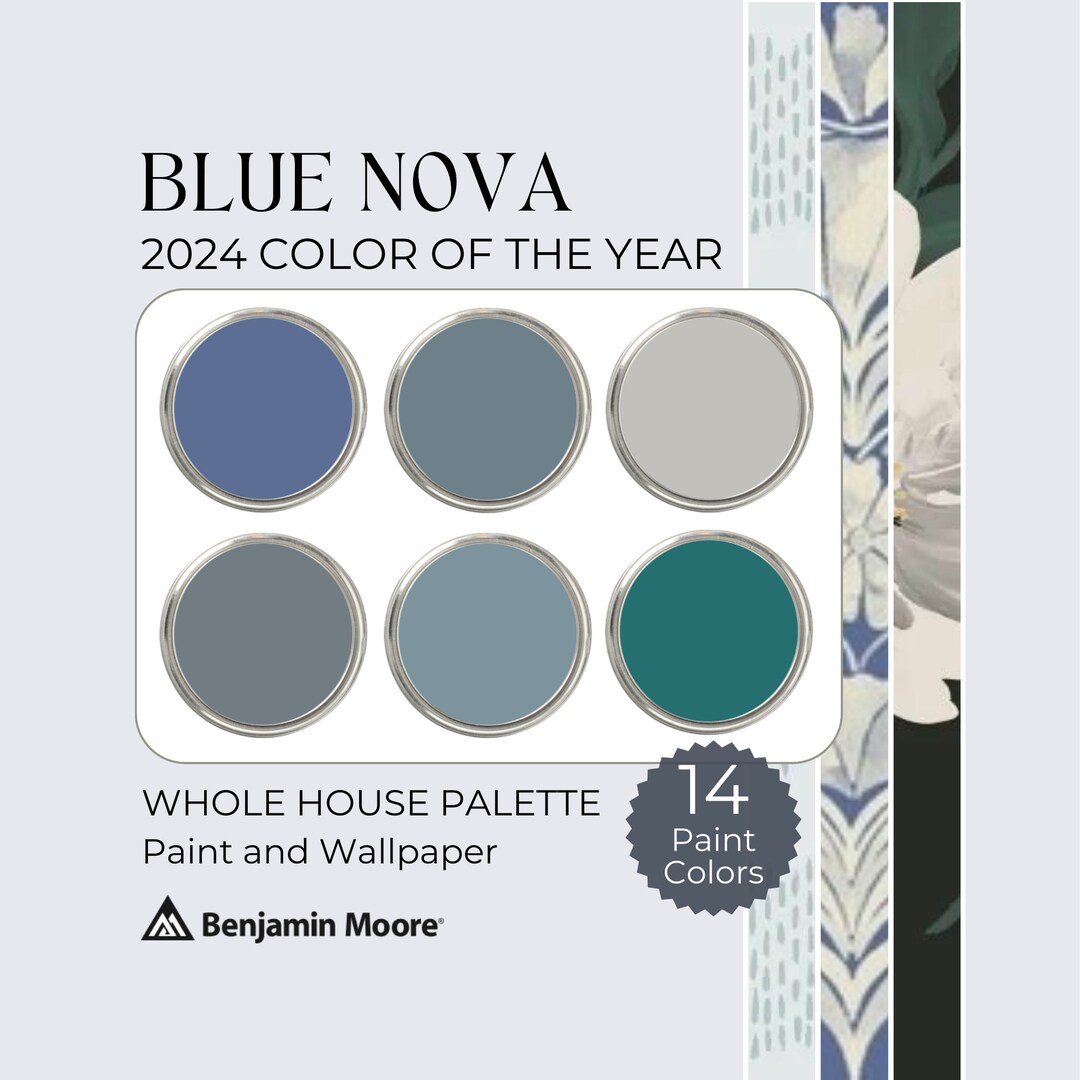 Blue Nova Palette Benjamin Moore Paint Palette 2025 Color of the Year