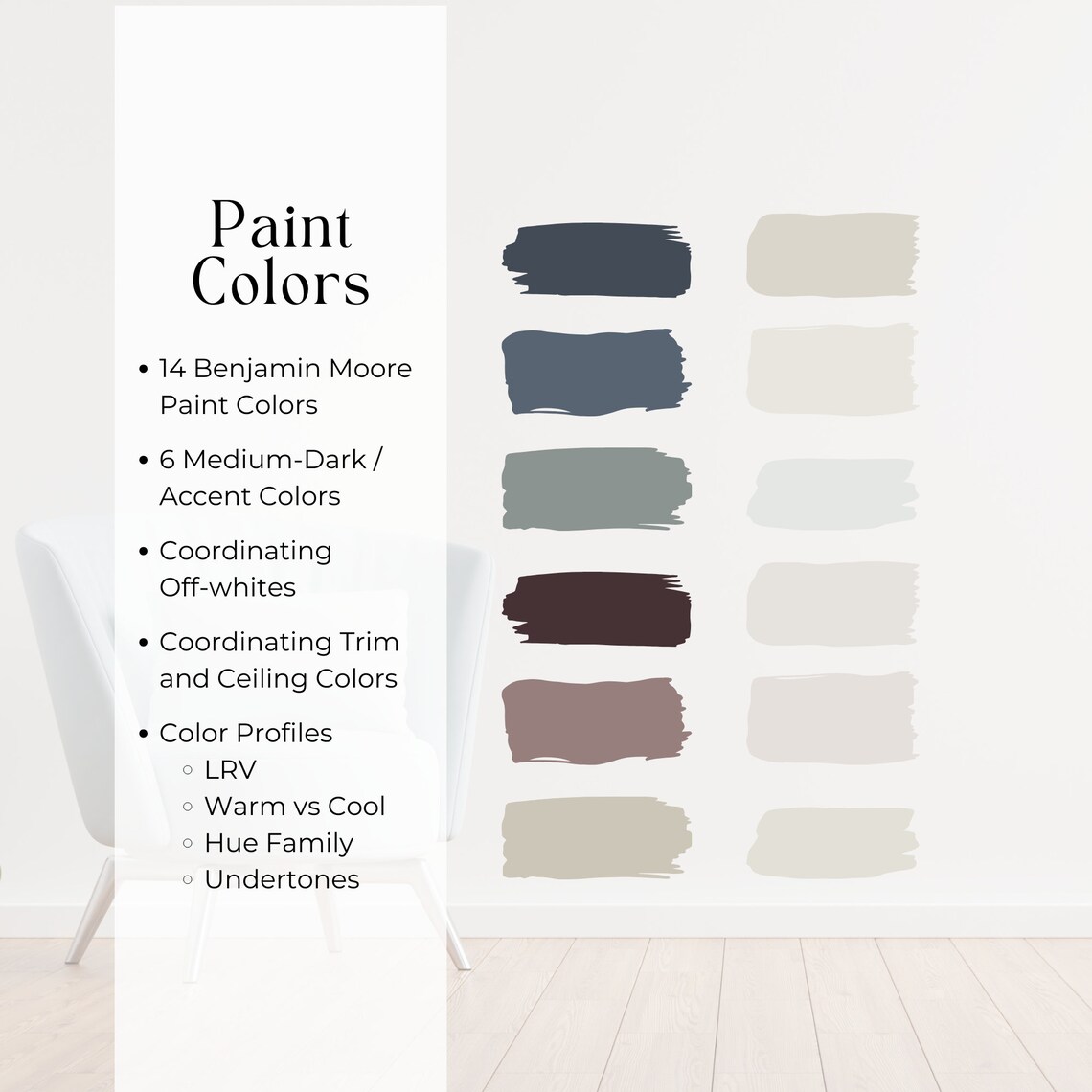 Hale Navy Paint Palette Benjamin Moore Color Palette Moody Modern