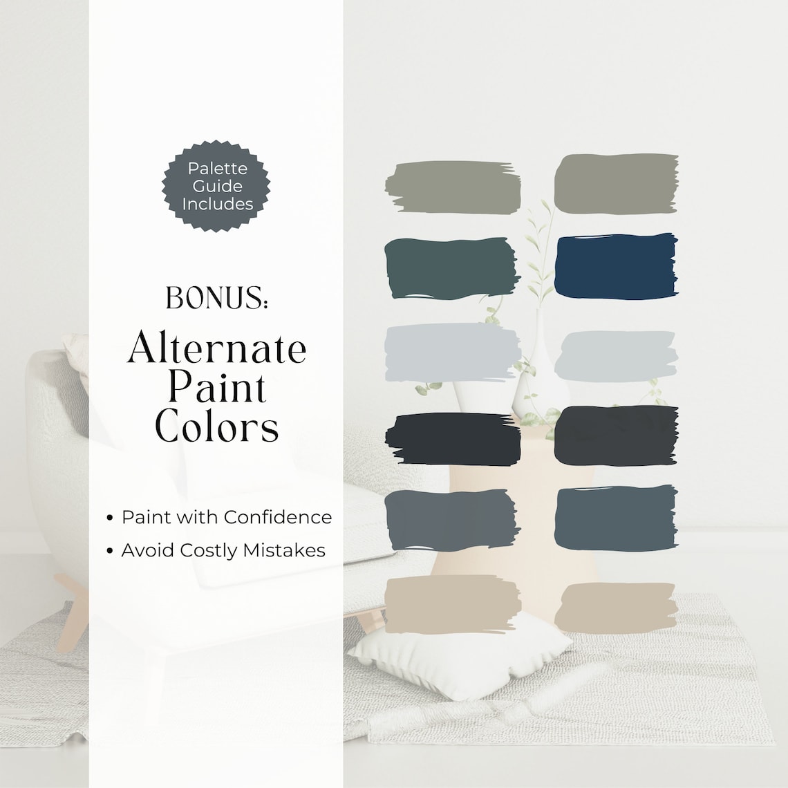 Evergreen Fog Color Palette | Modern Farmhouse Paint Colors | Modern ...
