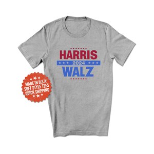 Harris Walz 2024 Shirt - 2024 Election T-Shirt - Kamala Harris Shirt - Tim Walz Shirt - Harris for President Shirt - Walz for Vice President