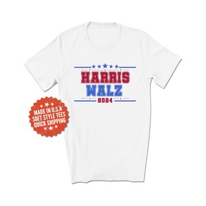 Harris Walz 2024 Shirt - 2024 Election T-Shirt - Kamala Harris Shirt - Tim Walz Shirt - Harris for President Shirt - Walz for Vice President