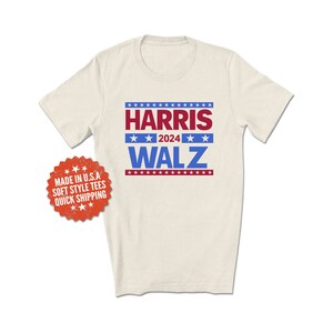 Harris Walz 2024 Shirt - 2024 Election T-Shirt - Kamala Harris Shirt - Tim Walz Shirt - Harris for President Shirt - Walz for Vice President